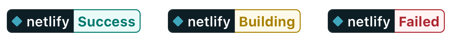 Netlify Deployment Badges